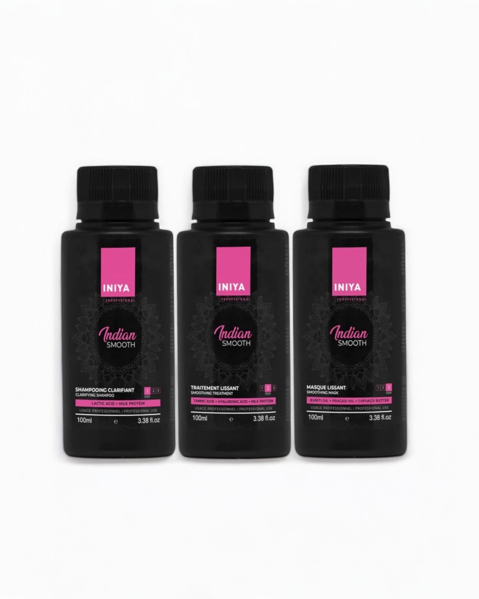 Lissage Indien Tanin Iniya Indian Smooth — Kit 3 x 150 ml