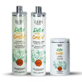 Kit Detox Cristal Deby Hair — Shampoing + Masque + Après-Shampoing Amla, Macadamia & Argan (3x1L)