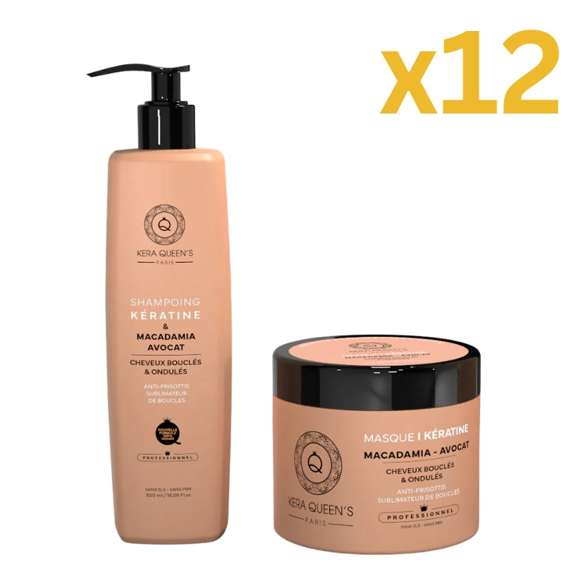 Lot Pour Pro Kit Sans Sulfate Kera Queen's Rituel Macadamia