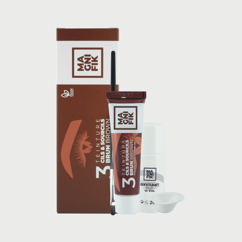 Kit Teinture Cils &amp; Sourcils Magnifique BBHair — Noir &amp; Brun