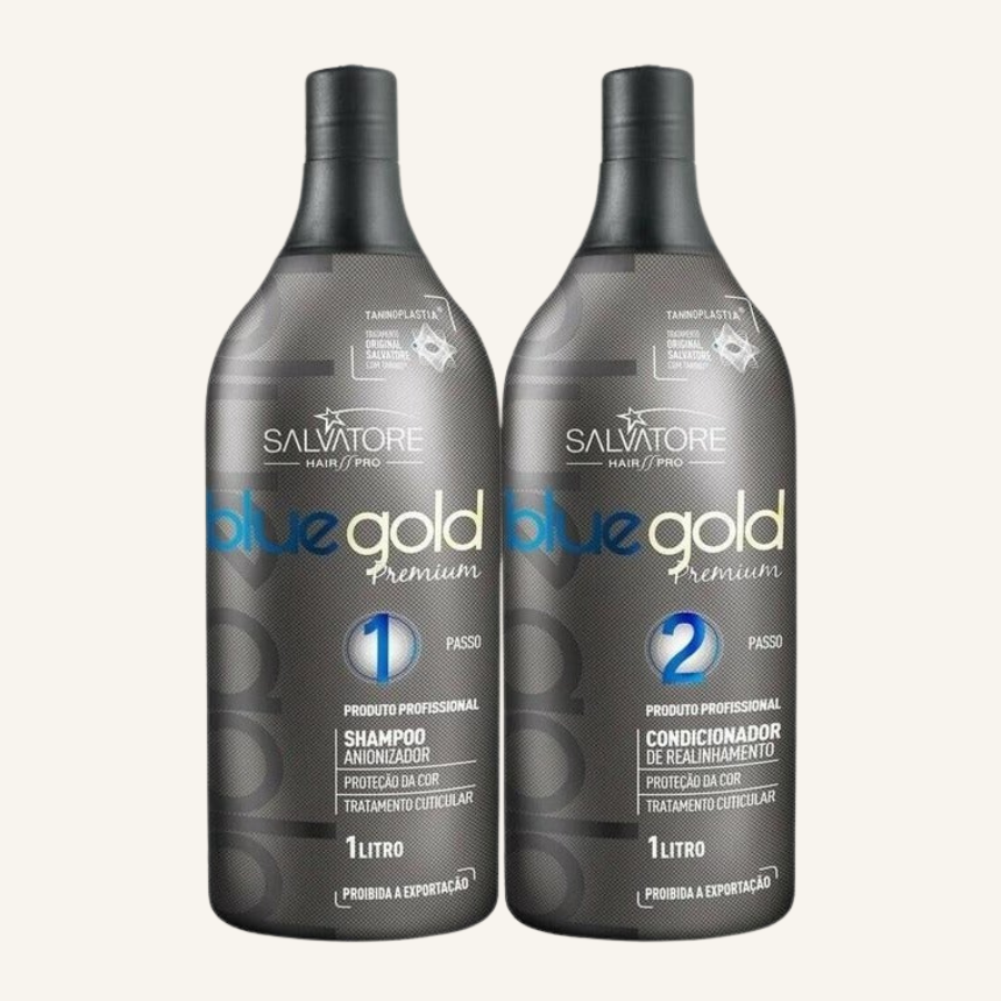 Kit Lissage Tanin Salvatore Blue Gold – Kit Lissage Sans Formol | Keraliss