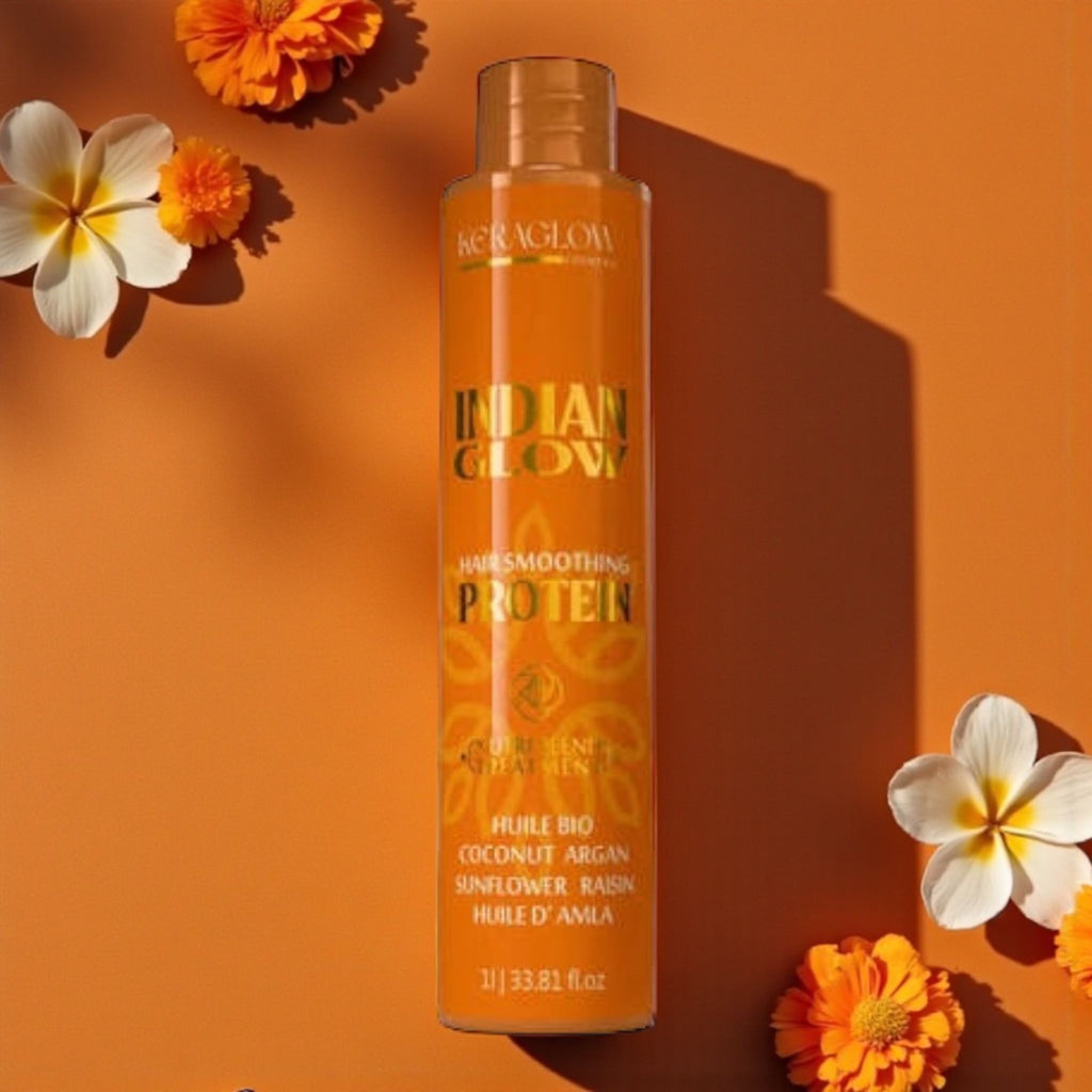 Lissage indien Keraglow 120ml+ shampooing - masque et sérum compris