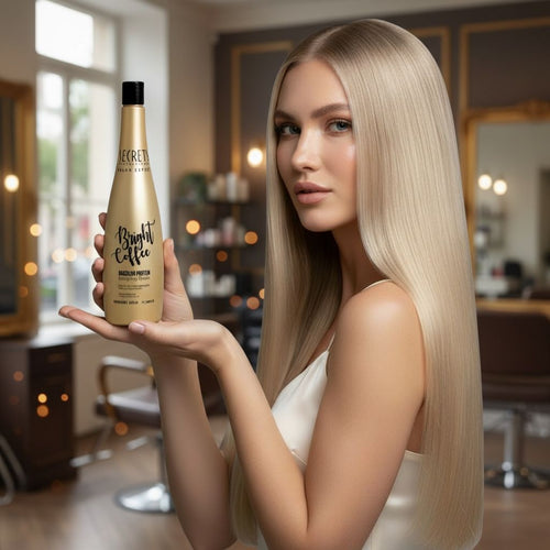 Bright Coffee Secrets – Lissage Réparateur pour Cheveux Abîmés 1L