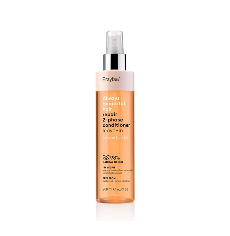 Spray Biphasé Réparateur ABH Repair 200 ml – Leave-In Vegan | Erayba