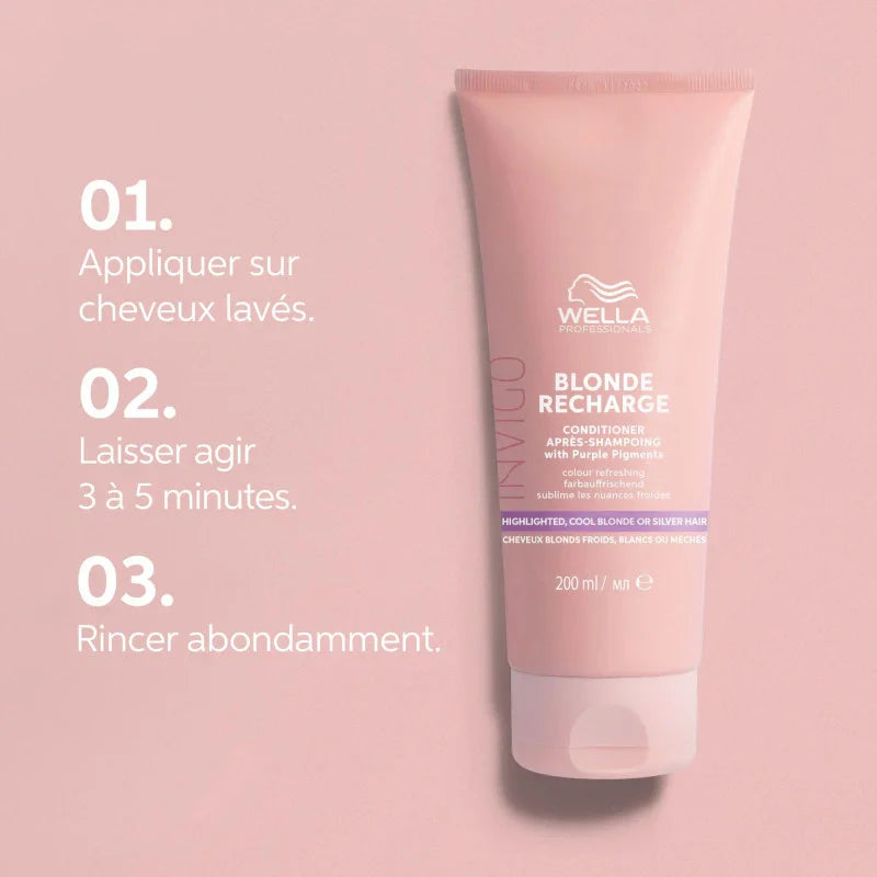 Conditionneur Blond Froid Invigo Blonde Recharge Wella Professionals | Keraliss Lissage