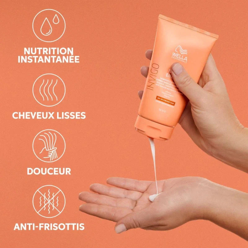 Conditionneur Cheveux Secs Invigo Nutri-Enrich Wella – Nutrition & Démêlage | Keraliss Lissage