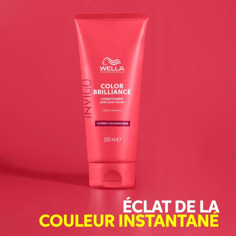 Conditionneur Invigo Color Brilliance Wella – Cheveux Épais Colorés | Keraliss Lissage