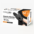 Gants Noirs en Nitrile Taille M – Boîte de 100 | Résistants, Sans Latex, Usage Professionnel