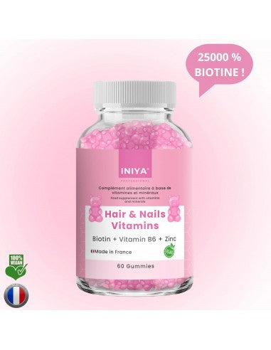 Gummies Cheveux Ongles Iniya Hair & Nails Vitamins