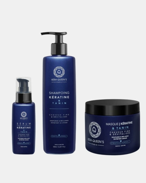 Gamme entretien cheveux Kératine & Tanin sans sulfate