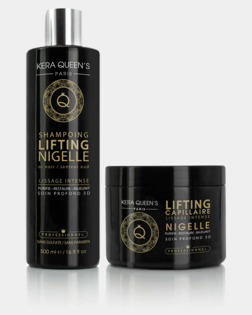 Duo Lifting Nigelle – Shampoing & Soin 500 ml | Nutrition & Anti-Chute