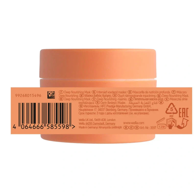 Masque Cheveux Secs Invigo Nutri-Enrich Wella – Réparation Profonde | Keraliss Lissage