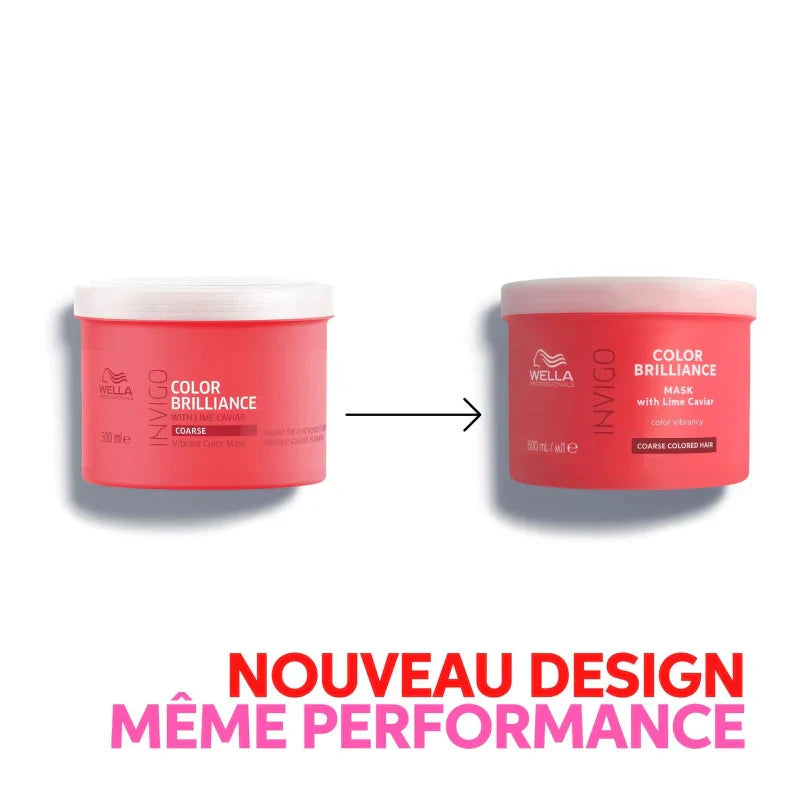 Masque Invigo Color Brilliance Wella – Cheveux Épais Colorés | Keraliss Lissage