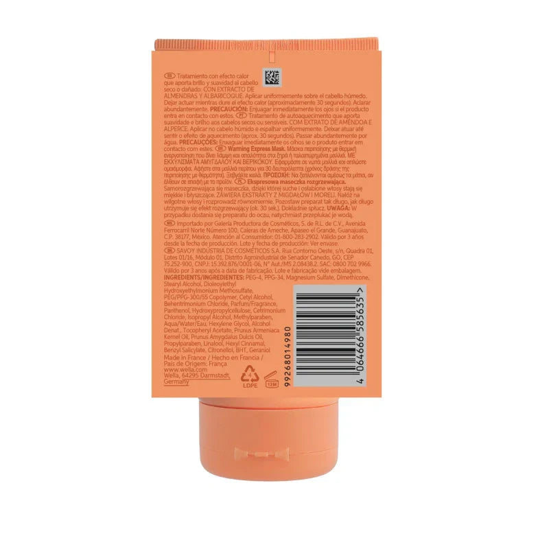 Masque Express Auto-Chauffant Invigo Nutri-Enrich Wella – Nutrition en 30s | Keraliss Lissage