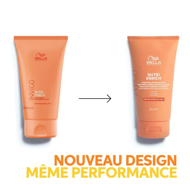 Masque Express Auto-Chauffant Invigo Nutri-Enrich Wella – Nutrition en 30s | Keraliss Lissage