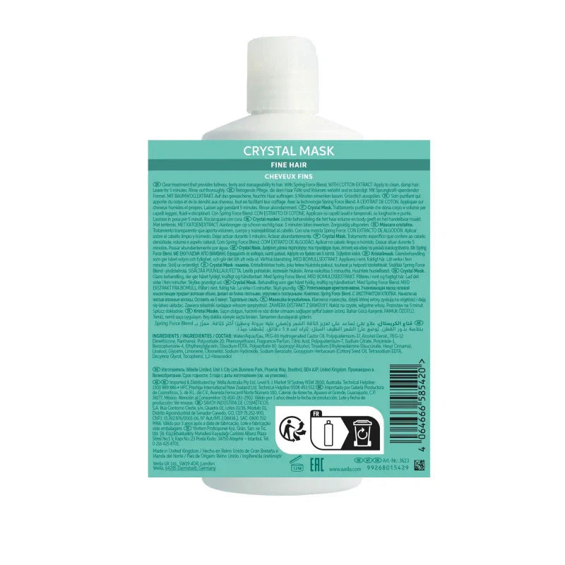 Masque Volumisant Crystal Invigo Volume Boost Wella Professionals | Keraliss Lissage
