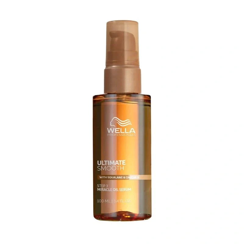 Sérum Huile Miracle Ultimate Smooth Wella – Anti-Frisottis 96h & Brillance | Keraliss Lissage