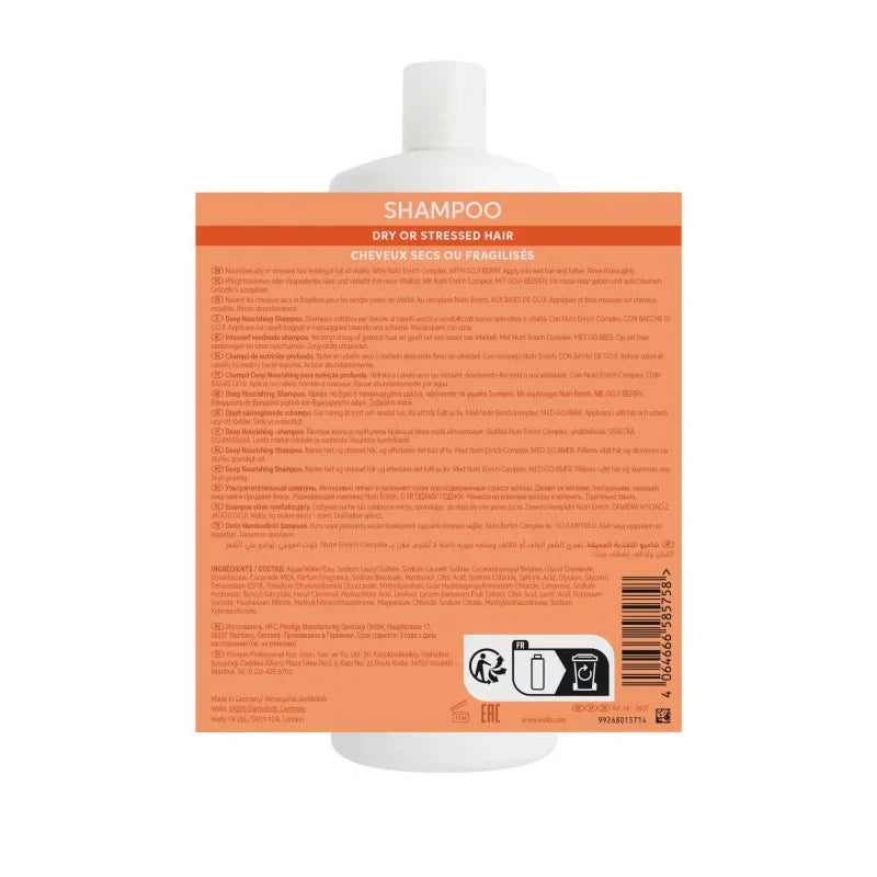 Shampooing Cheveux Secs Invigo Nutri-Enrich Wella – Nutrition Intense | Keraliss Lissage