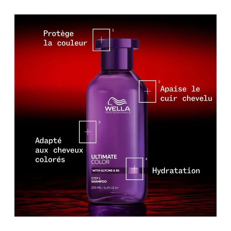 Shampooing Ultimate Color Wella Professionals – Protection Couleur | Keraliss Lissage