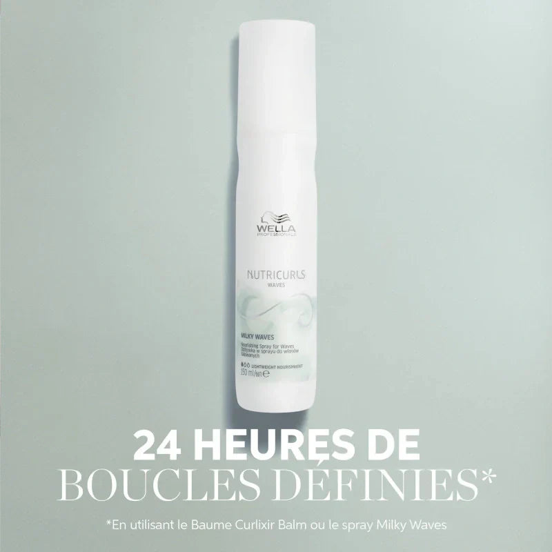 Spray Nourrissant Milky Waves Nutricurls Wella – Cheveux Ondulés | Keraliss Lissage
